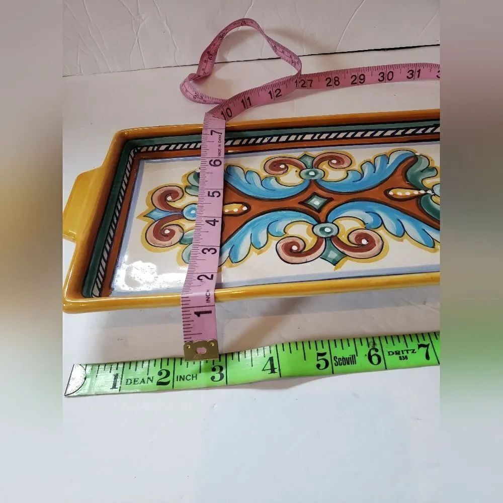 Deruta Tray Hand Painted in Italy - Picture 7 of 7